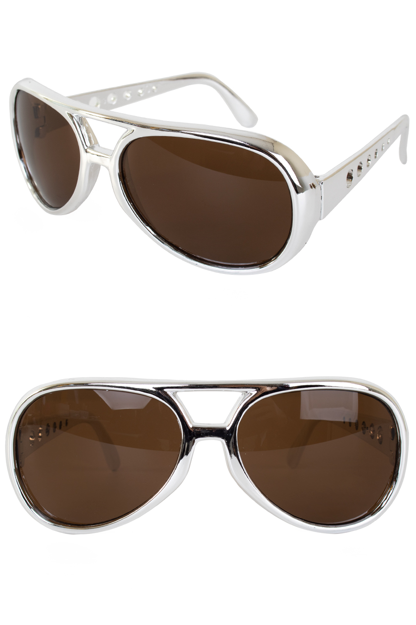 Elvis bril zilver