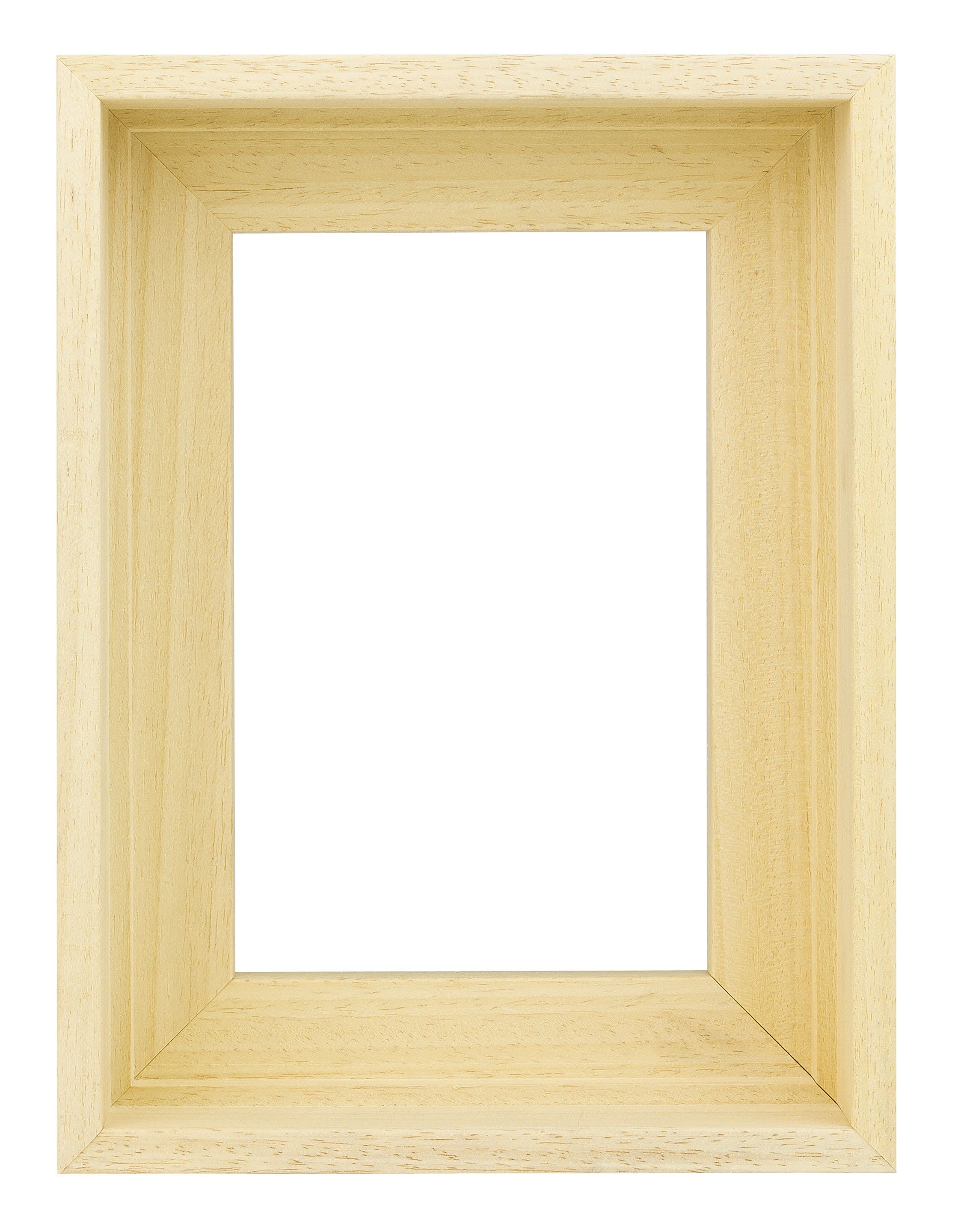 Houten Baklijst Blank Ongelakt M450 Voor 3D Doeken - keuze uit 16 maten
