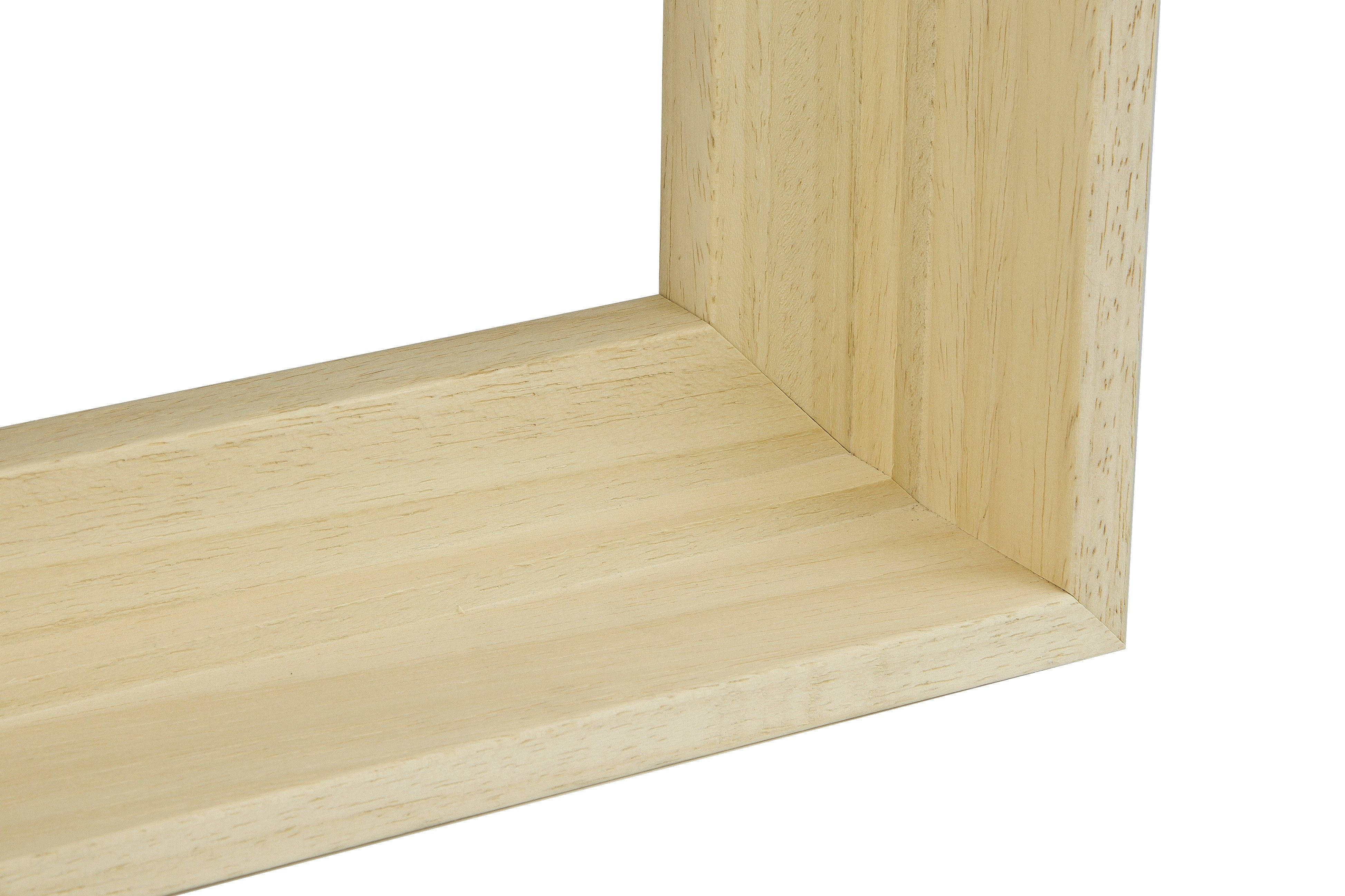 Houten Baklijst Blank Ongelakt M450 Voor 3D Doeken - keuze uit 16 maten - Afbeelding 2