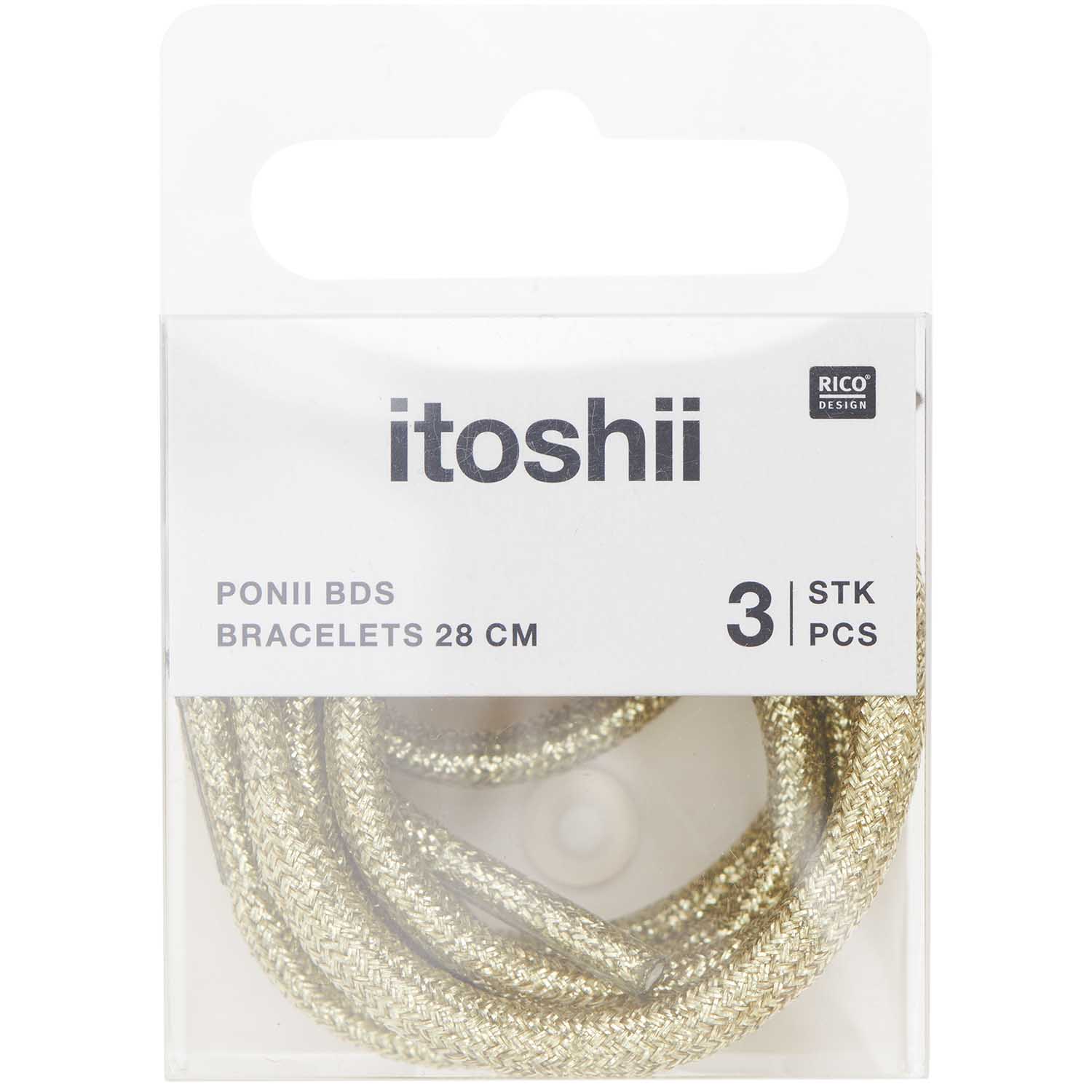 ARMBANDENSET, GLITTEREND GOUD - Afbeelding 2