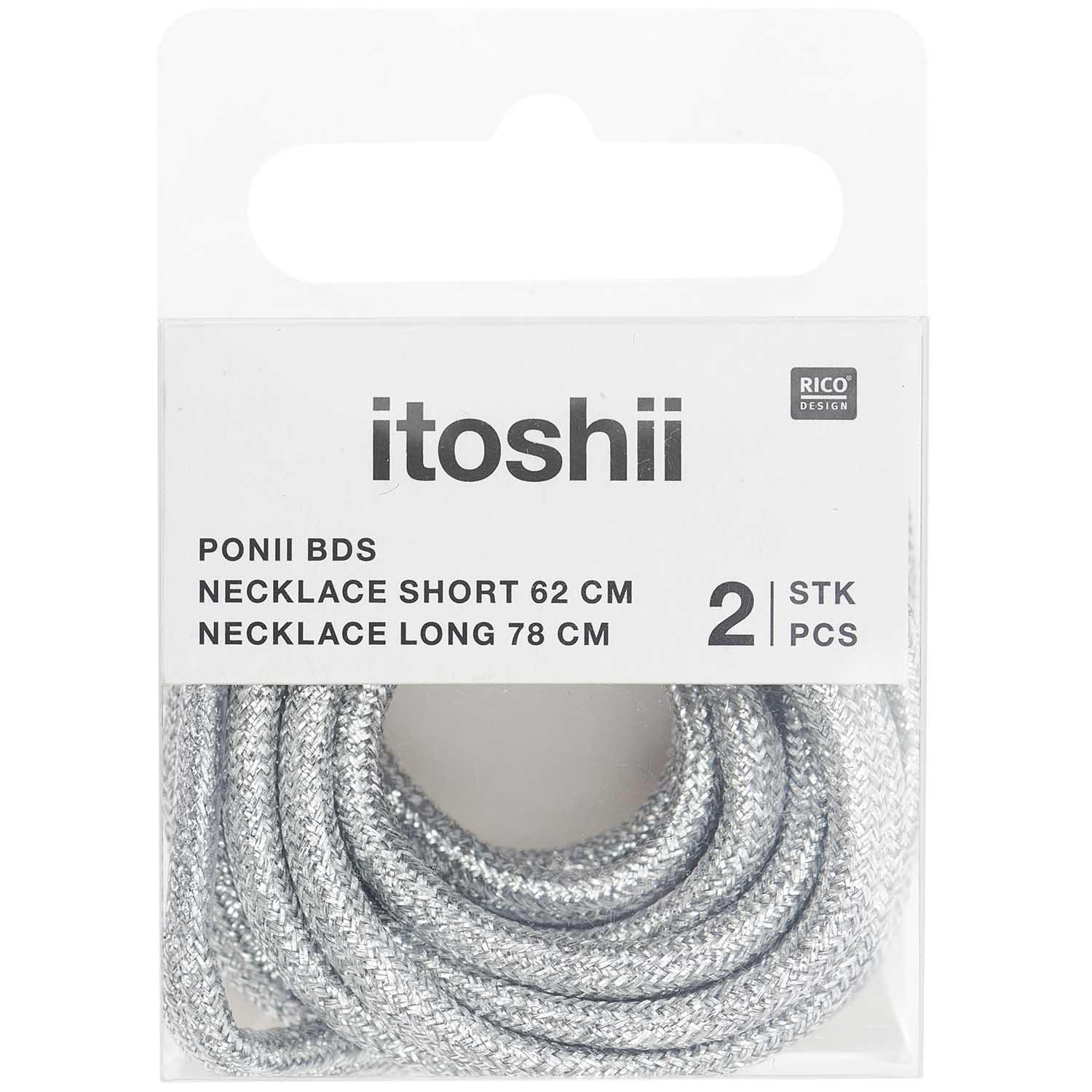 KETTING, GLITTEREND ZILVER - Afbeelding 2