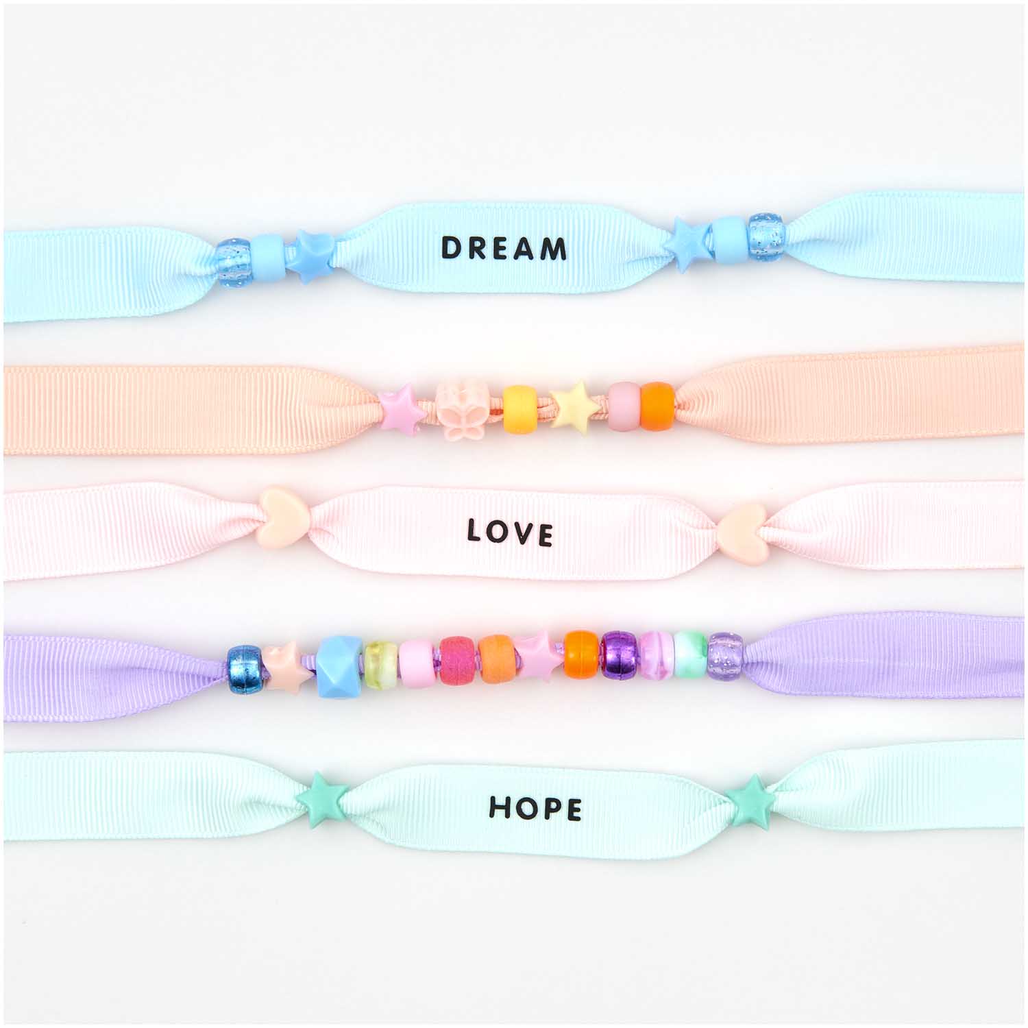 Armband Linten Set Pastel - Afbeelding 2