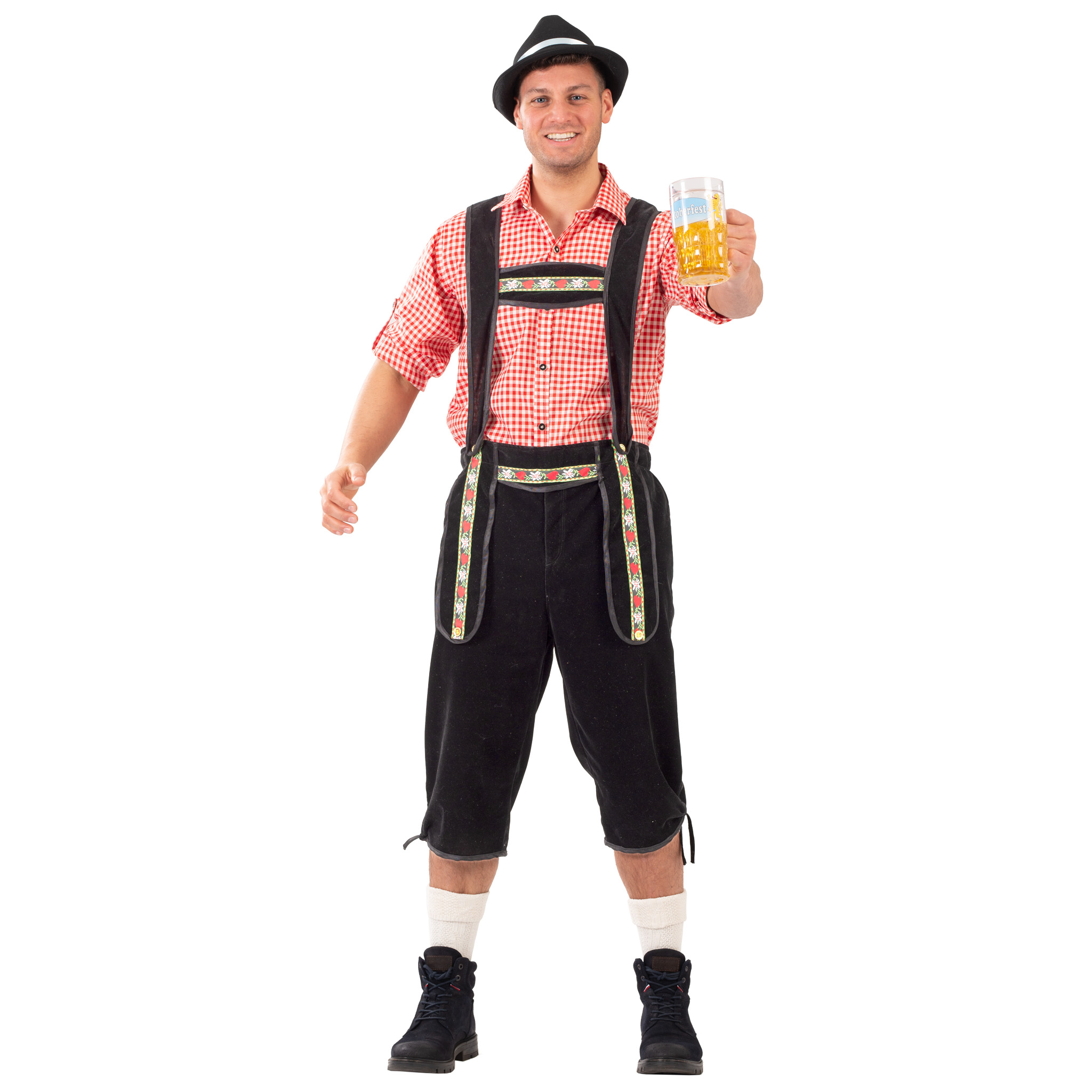 Geruit Overhemd Tirool Rood/Wit - Afbeelding 2