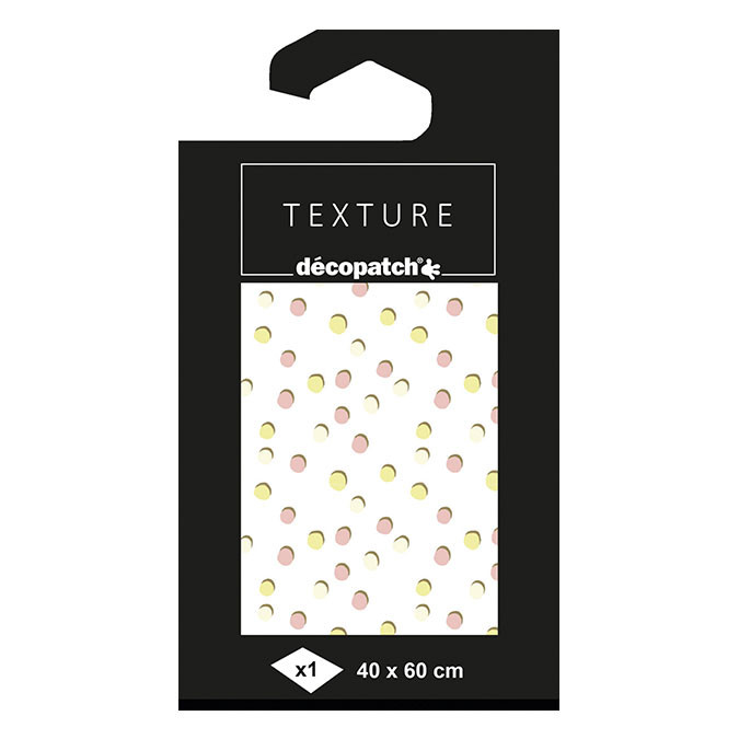 Decopage Papier Met Textuur Decopatch Stippen 846 - 1 vel 40x60cm