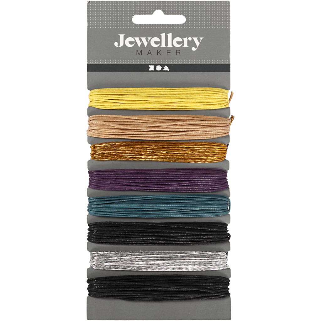 Katoenkoord, dikte 1 mm, diverse kleuren, 8x5 m/ 1 doos