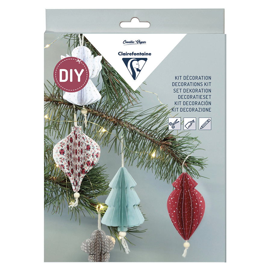 Clairefontaine Kerst Decoratieset – Creatief plezier voor de feestdagen