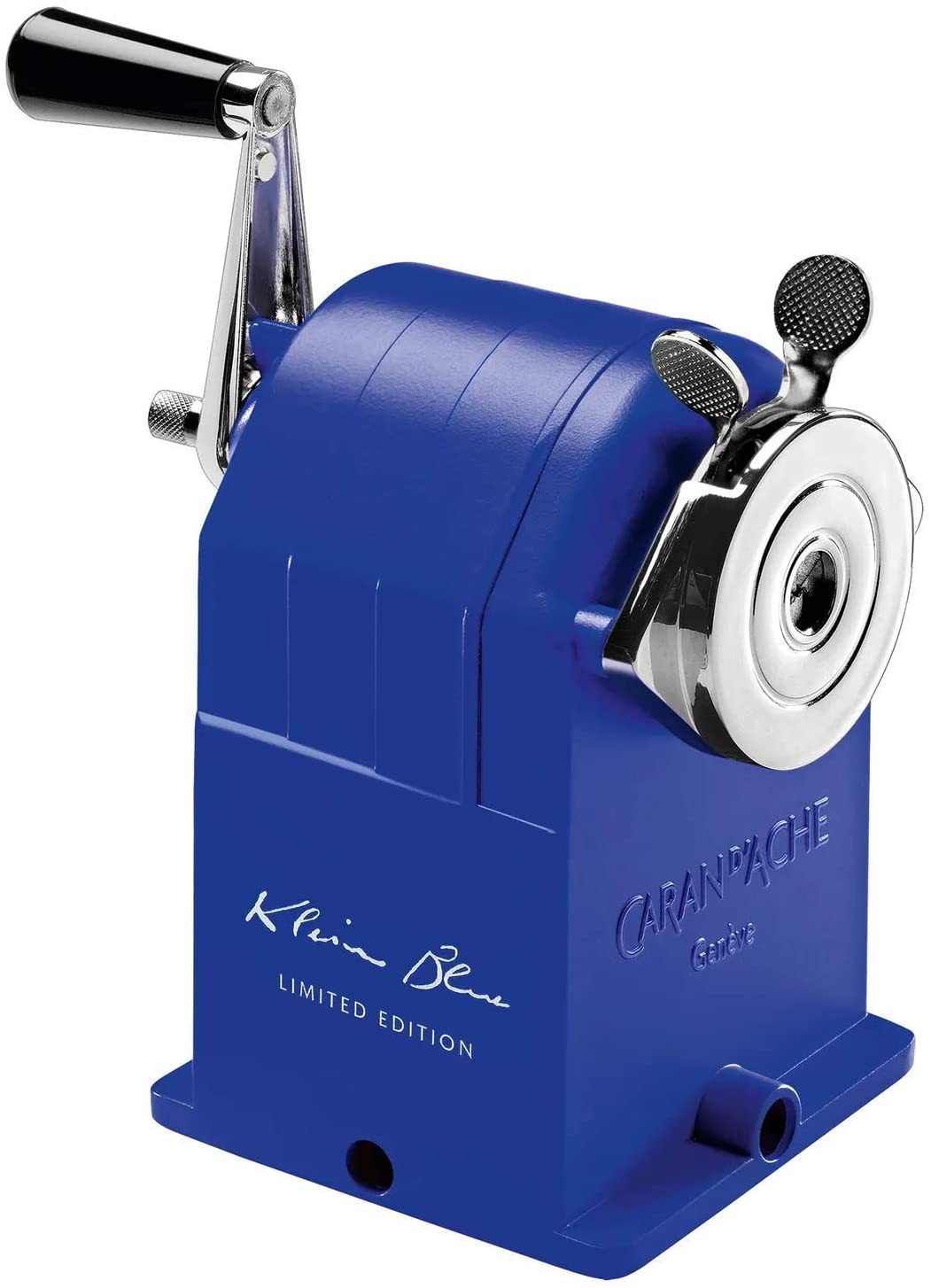 Caran d'Ache + Klein Blue Metalen Blauwe Punstenslijper