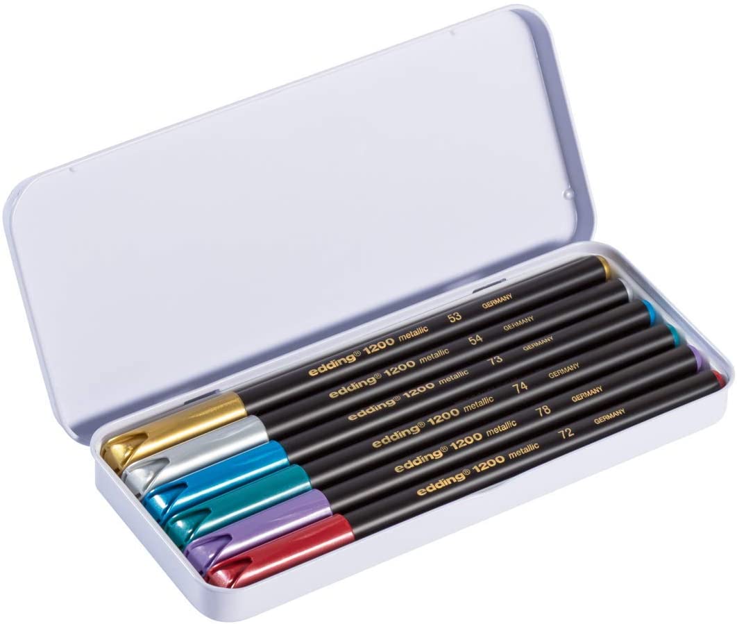 Edding 1200 Metallic marker 6st.  - Afbeelding 1