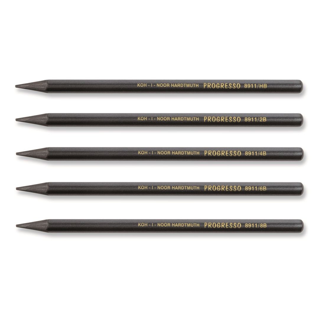 Koh-I-Noor Progresso 8911 Vol Grafietstift - keuze uit 5 hardheden