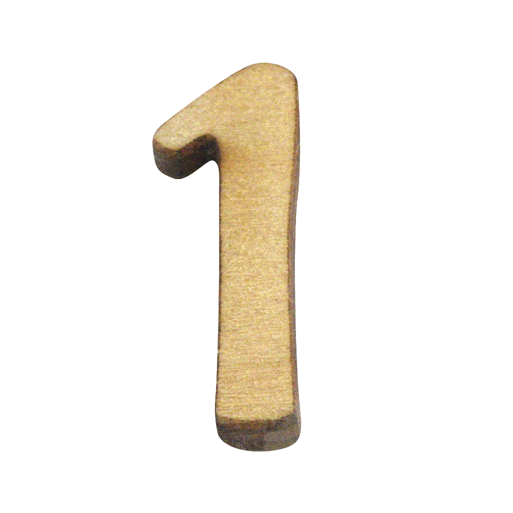  Houten Cijfers 2cm – keuze uit 10 cijfers