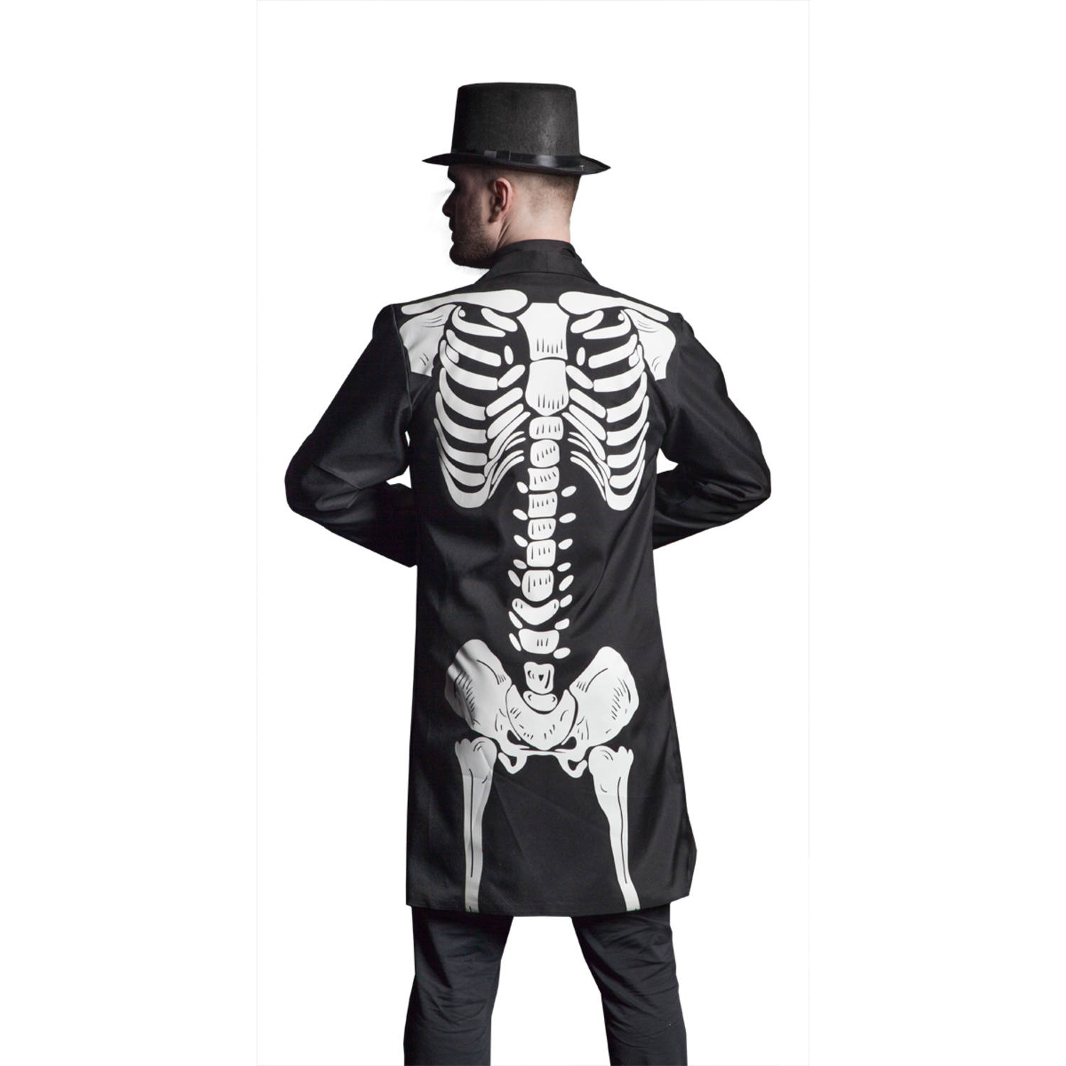 Skelet Halloween Colbert Jasje Heren - Afbeelding 2