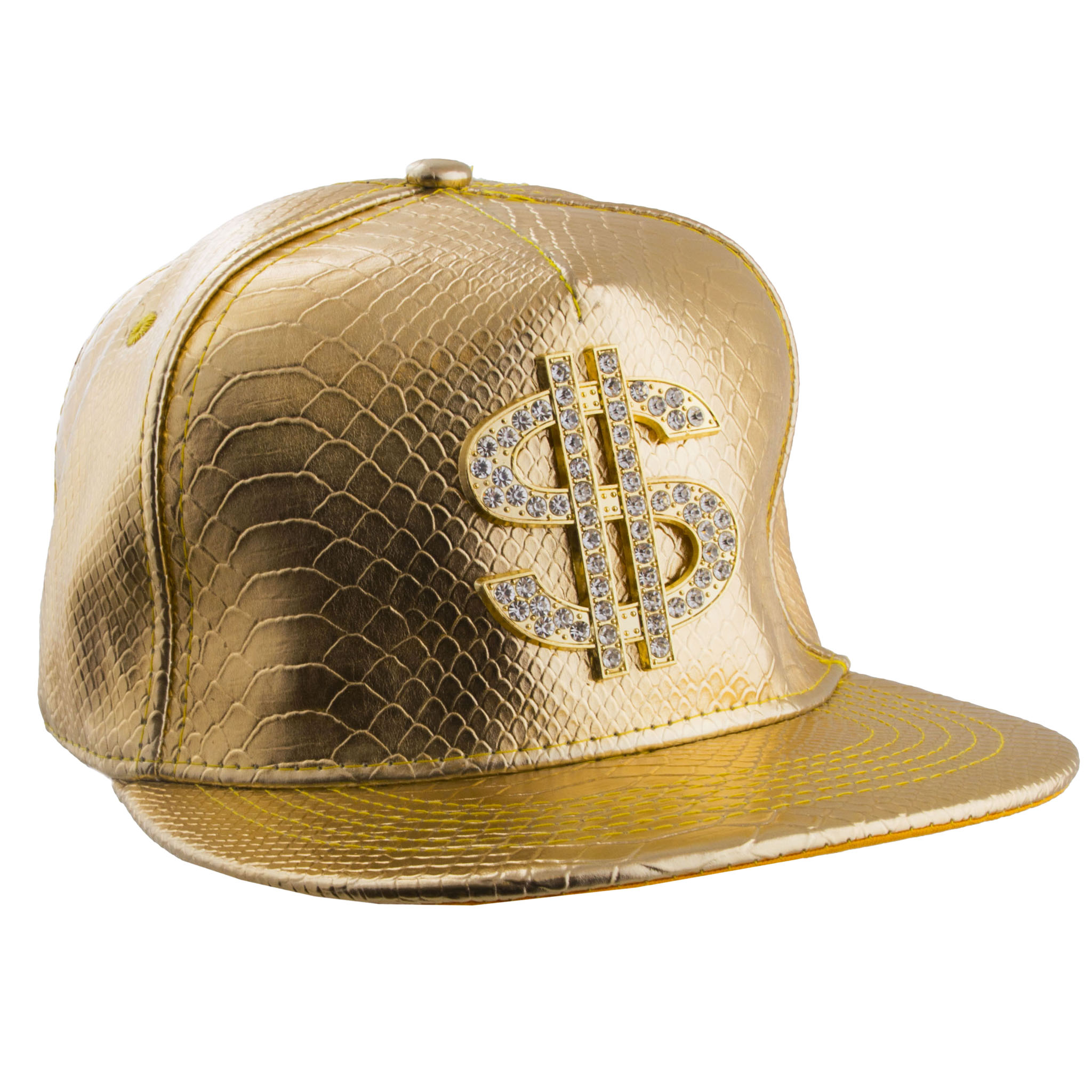Pet Goud Met Dollar Strass $ Teken
