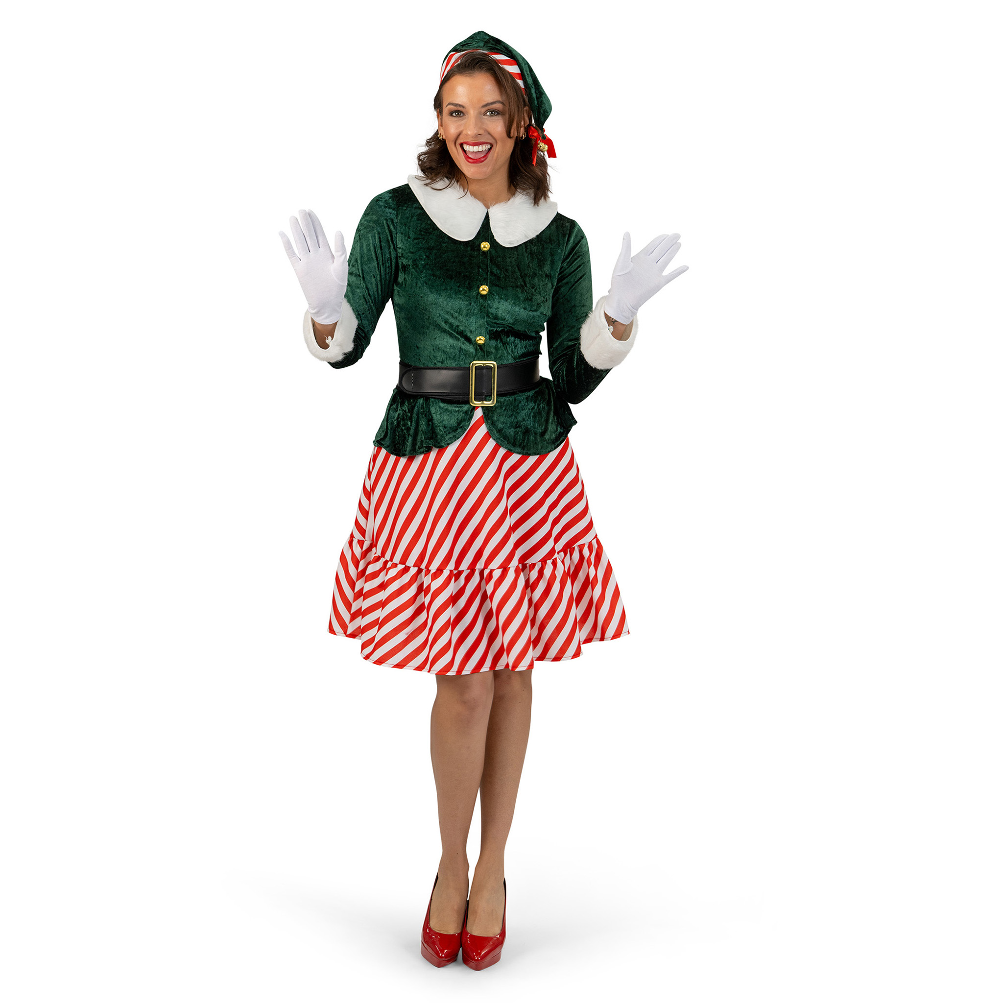 Kerstman's Elf Dame - keuze uit diverse maten