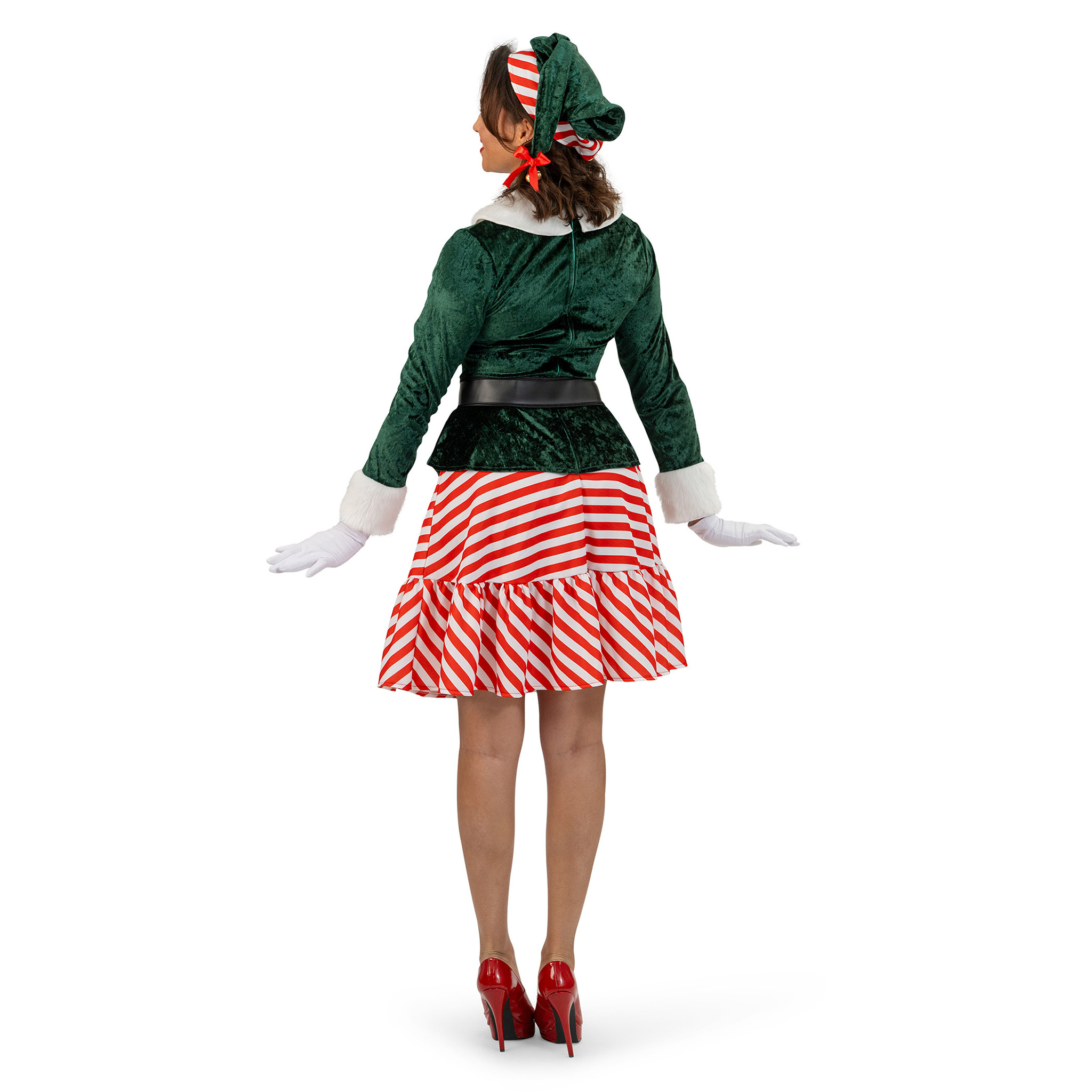 Kerstman's Elf Dame - keuze uit diverse maten - Afbeelding 2