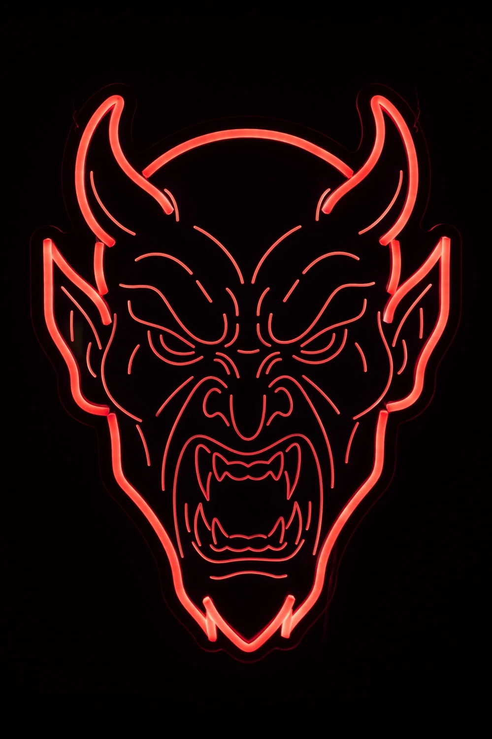 LED neon sign Rode duivel 41 x 50 cm