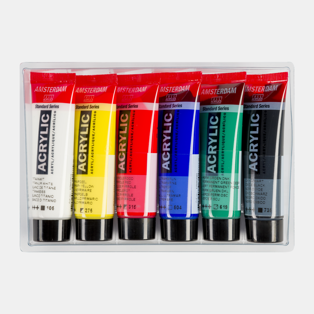 Amsterdam Standard Series Acrylics Algemene selectie Set 6 × 20 ml  - Afbeelding 2