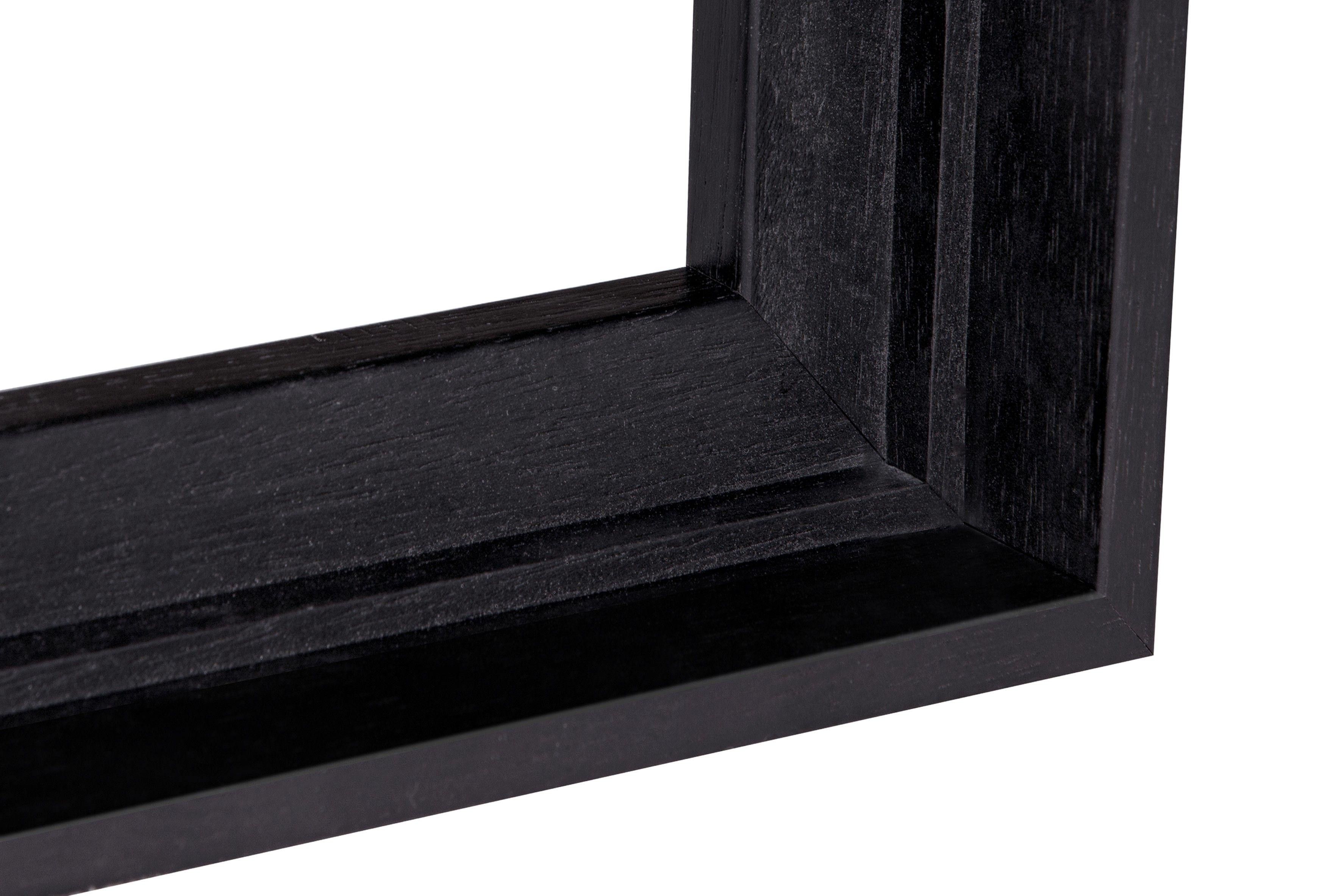 Houten Baklijst Zwart Ingewassen M4502 Voor 3D Doeken - keuze uit 16 maten - Afbeelding 2