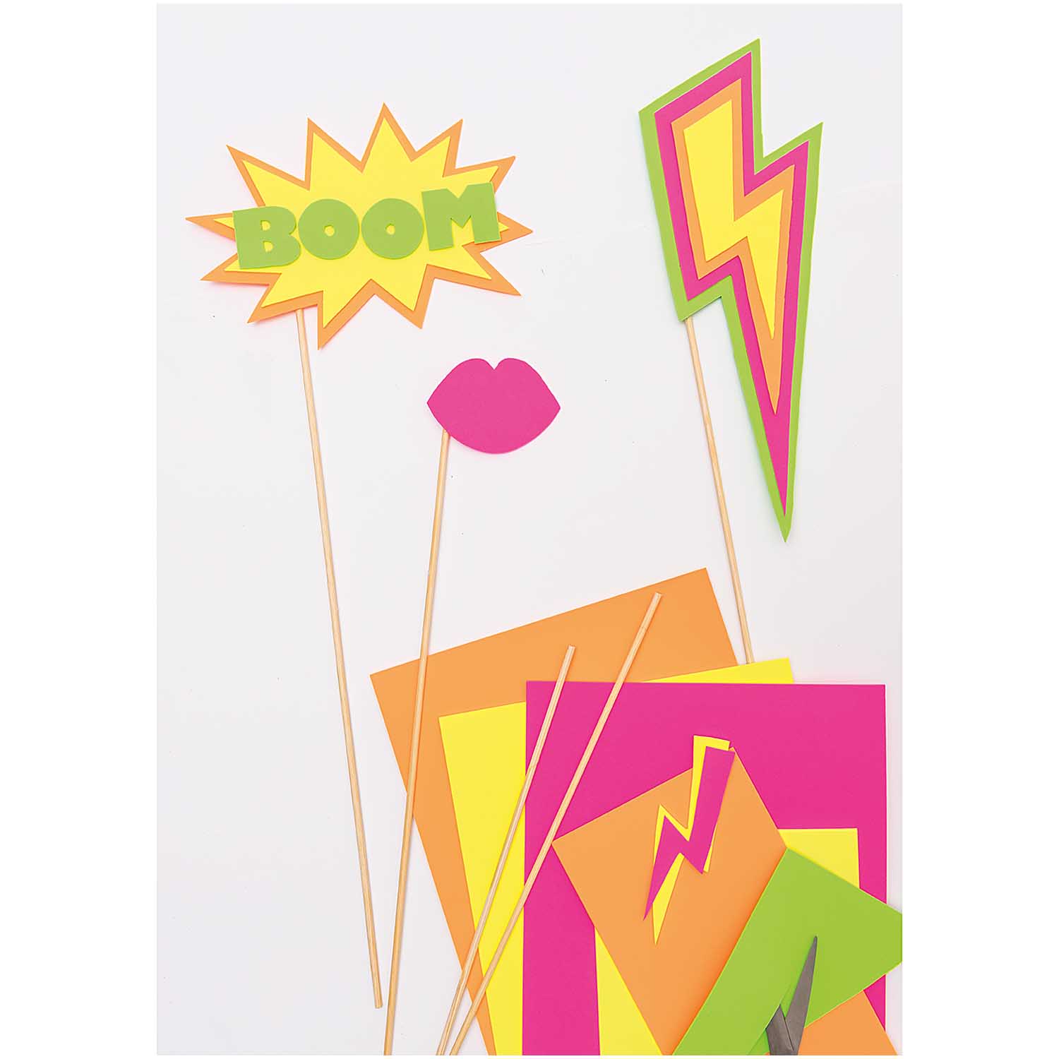 Crepla Foamplaten A4 Neon Set - Afbeelding 1