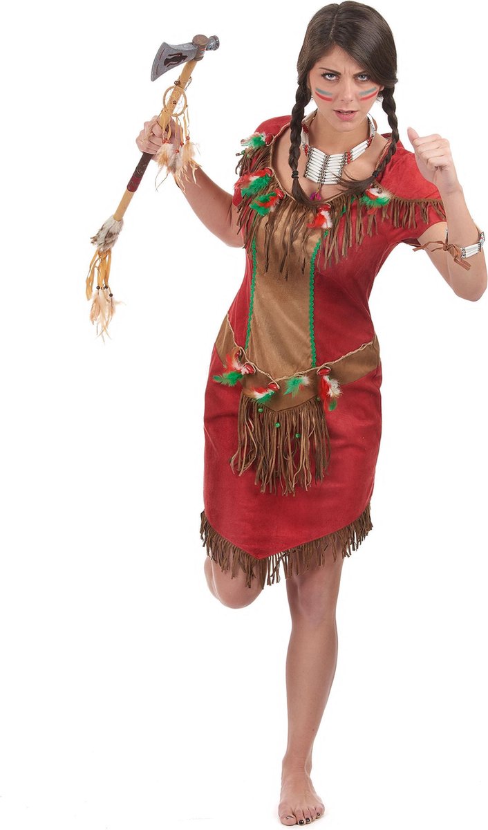 Indiaan Kostuum Dames Red Hawk  - Afbeelding 2