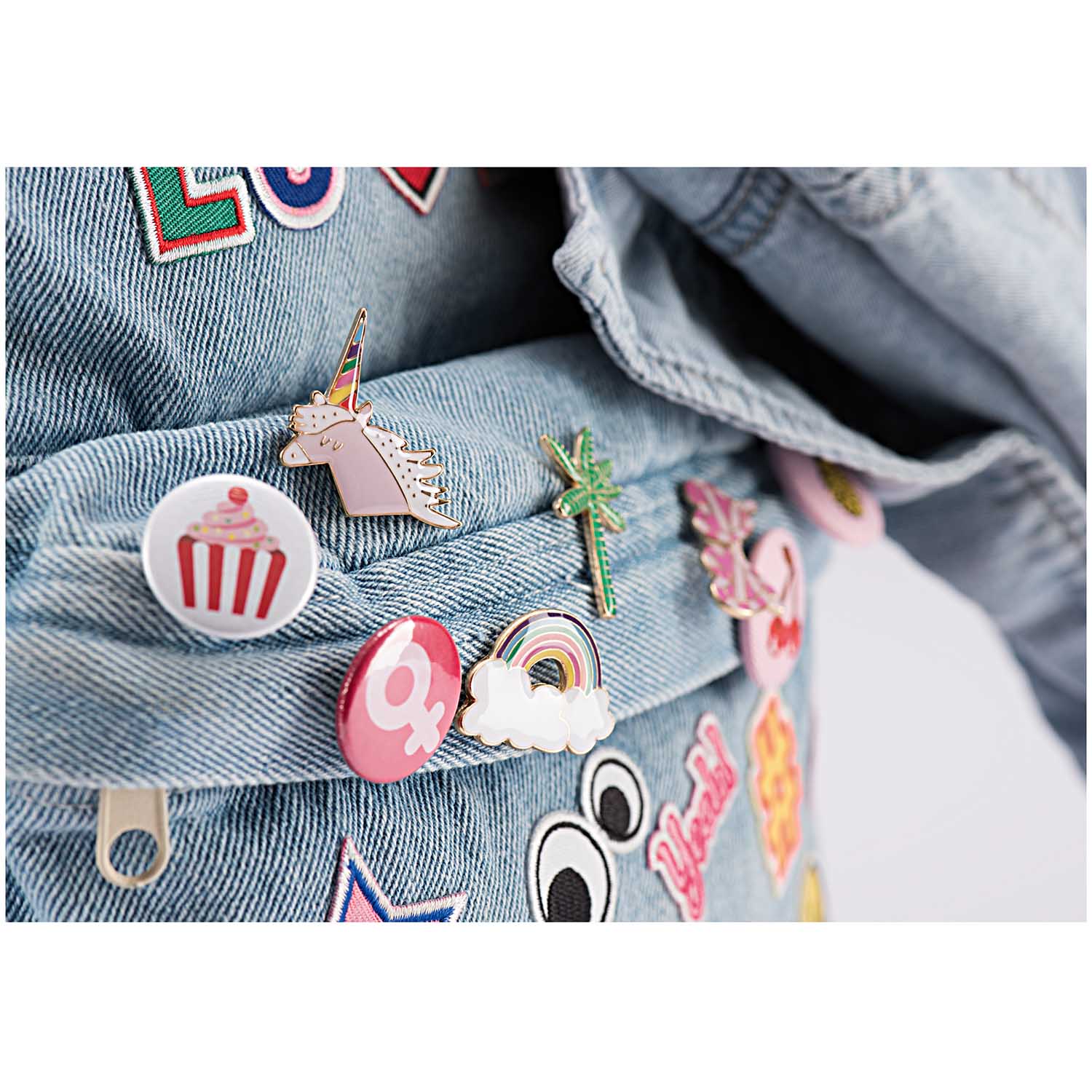 PIN BROCHE EENHOORN, MULTICOLOR - Afbeelding 2