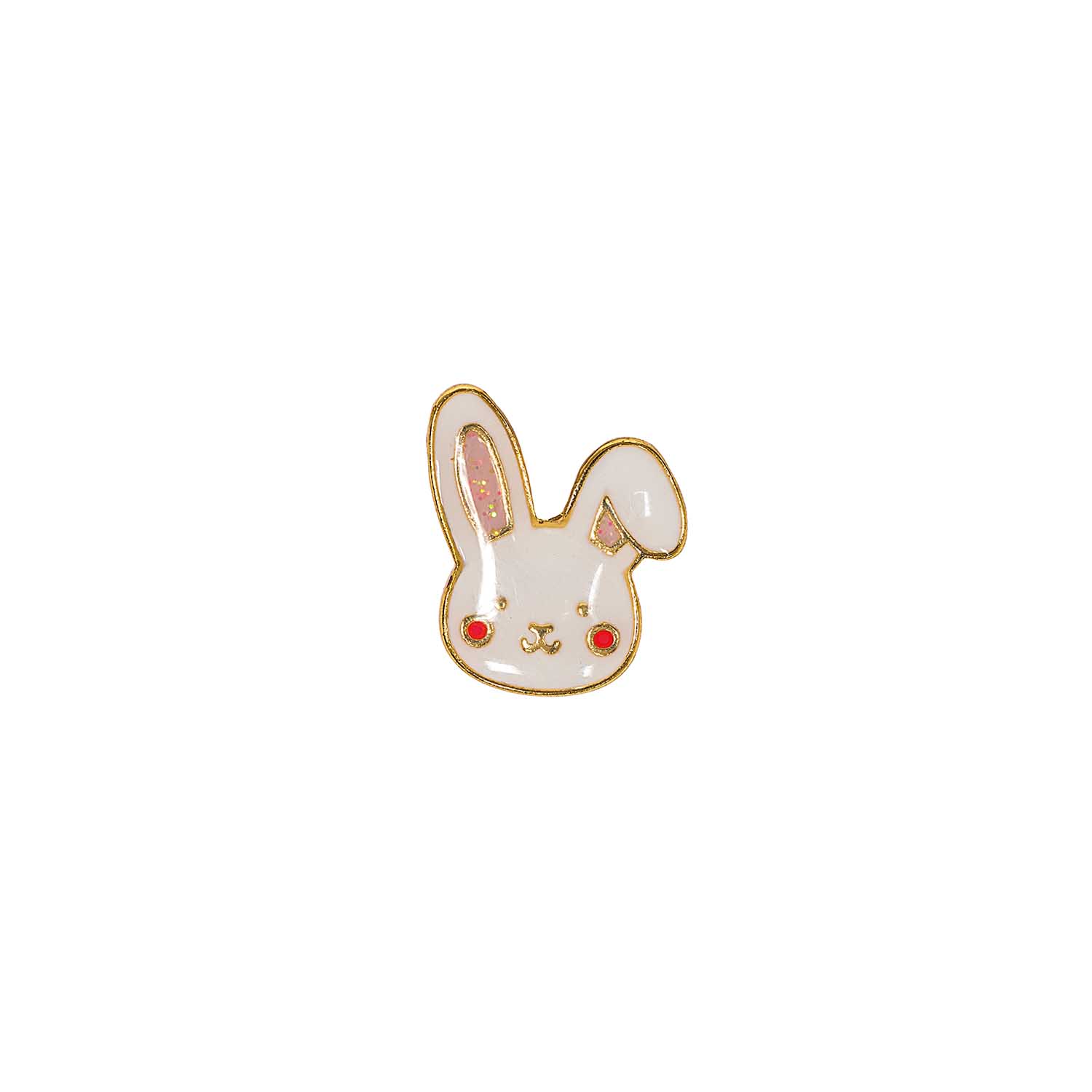 PIN BROCHE KONIJNENHOOFD WIT