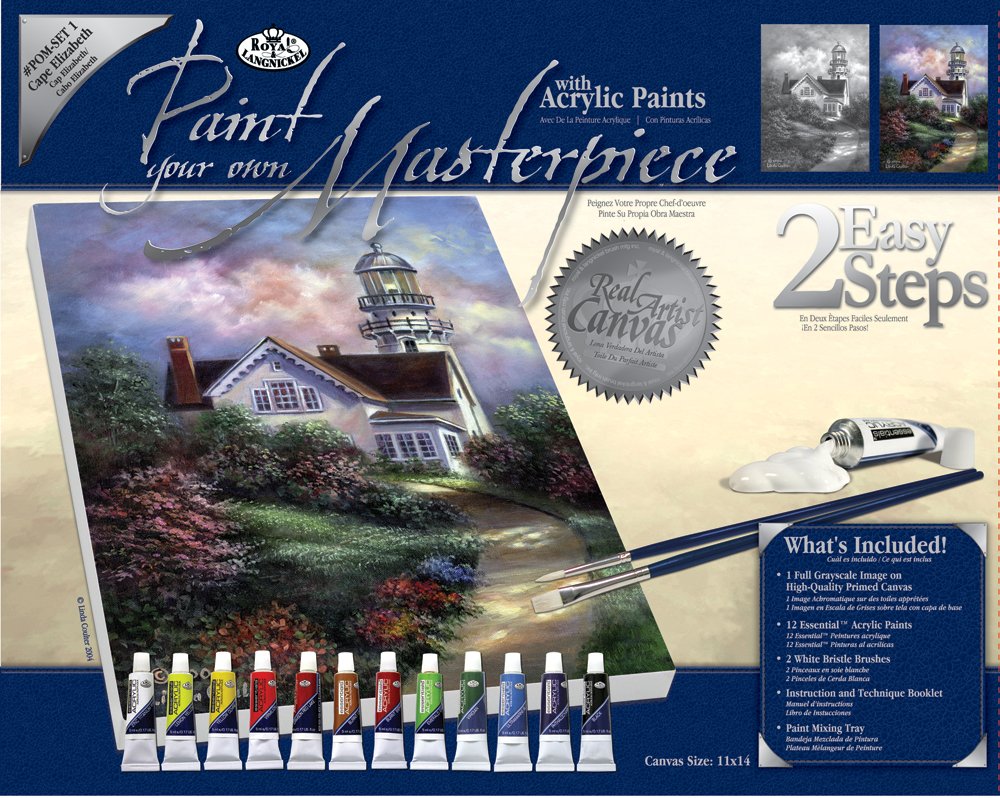 Masterpiece "Cape Elizabeth" 28x35x2,5cm - Afbeelding 1