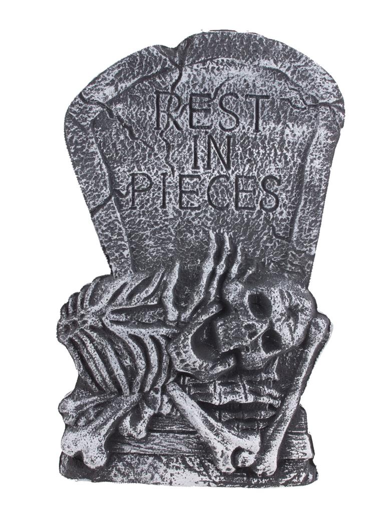 Grafsteen "rest in pieces" 60cm