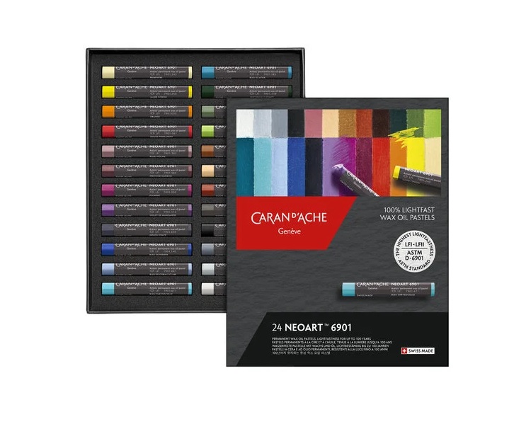 Caran d'Ache Genève 24 Neoart Was Oliepastels 100% Lichtecht