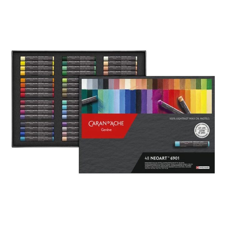 Caran d'Ache Genève 48 Neoart Was Oliepastels 100% Lichtecht