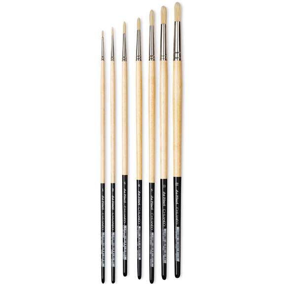 7729 Da Vinci Synthetisch Blank Haren Penseel Rond
