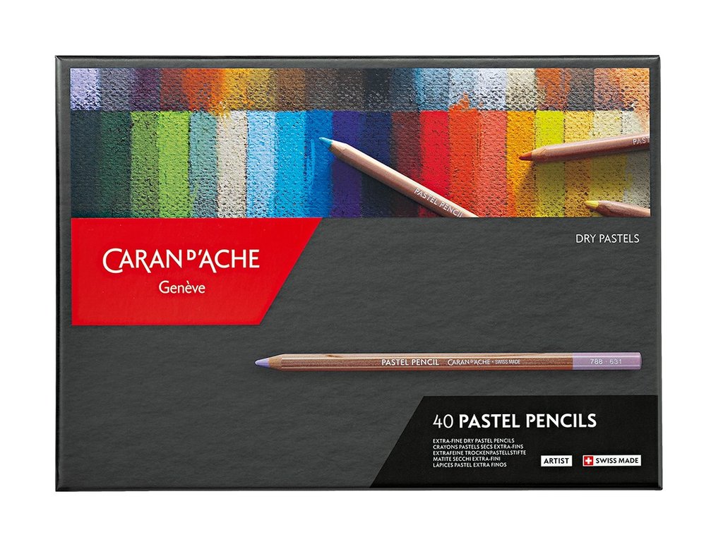 Caran d'Ache  Pastel Potloden doos met 40 kleuren
