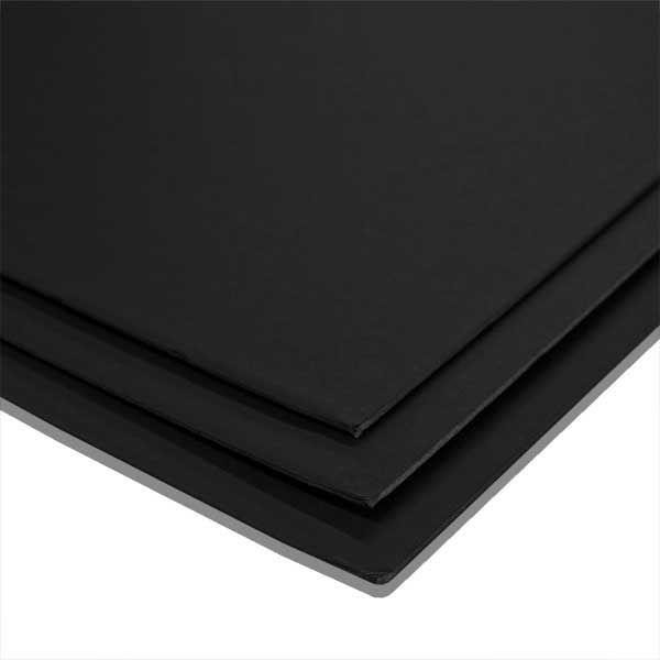 Foamboard Zwart 70x100cm - keuze uit 3 diktes