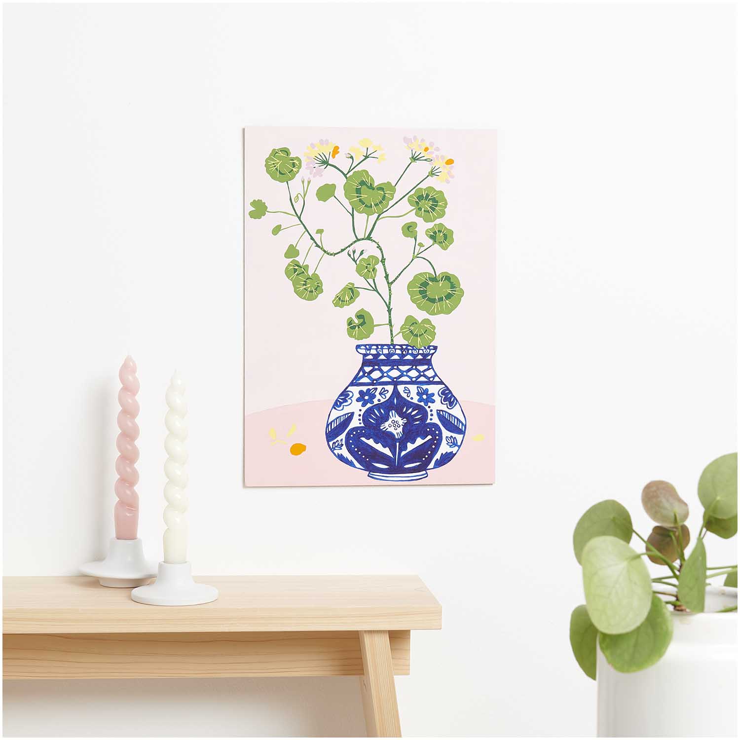 Schilderen Op Nummer, GERANIUM, 26 X 37 CM - Afbeelding 2