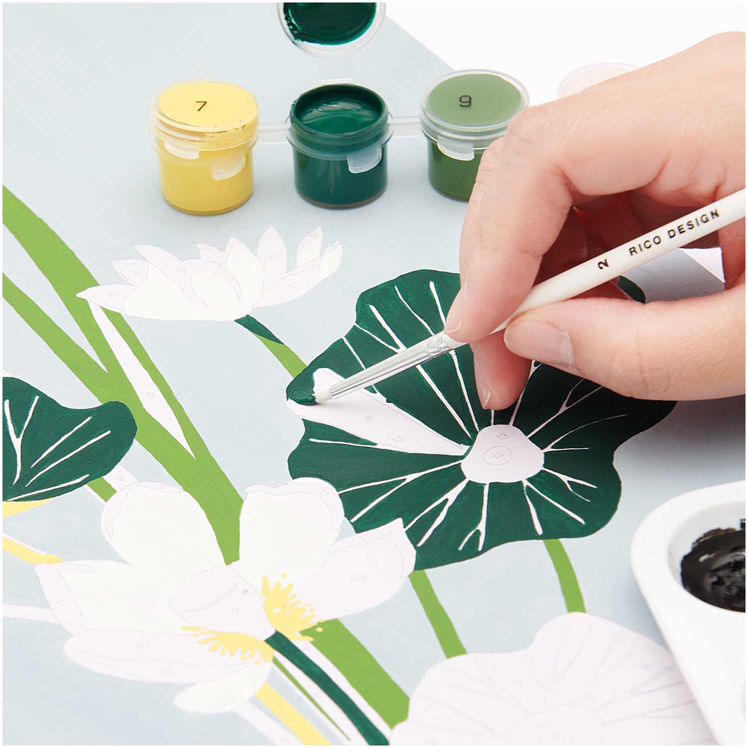 Rico Schilderen Op Nummer Lotus 26 x 37cm - Afbeelding 4