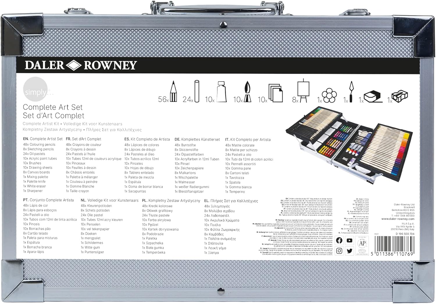 Daler Rowney Complete Artist Kit 122 Delig - Afbeelding 3