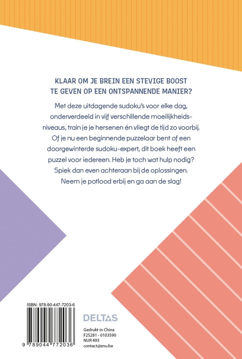 Sudoku's Voor Elke Dag - Brain Boosters - Afbeelding 1