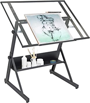 Solano Drafting Table Charcoal Tekentafel