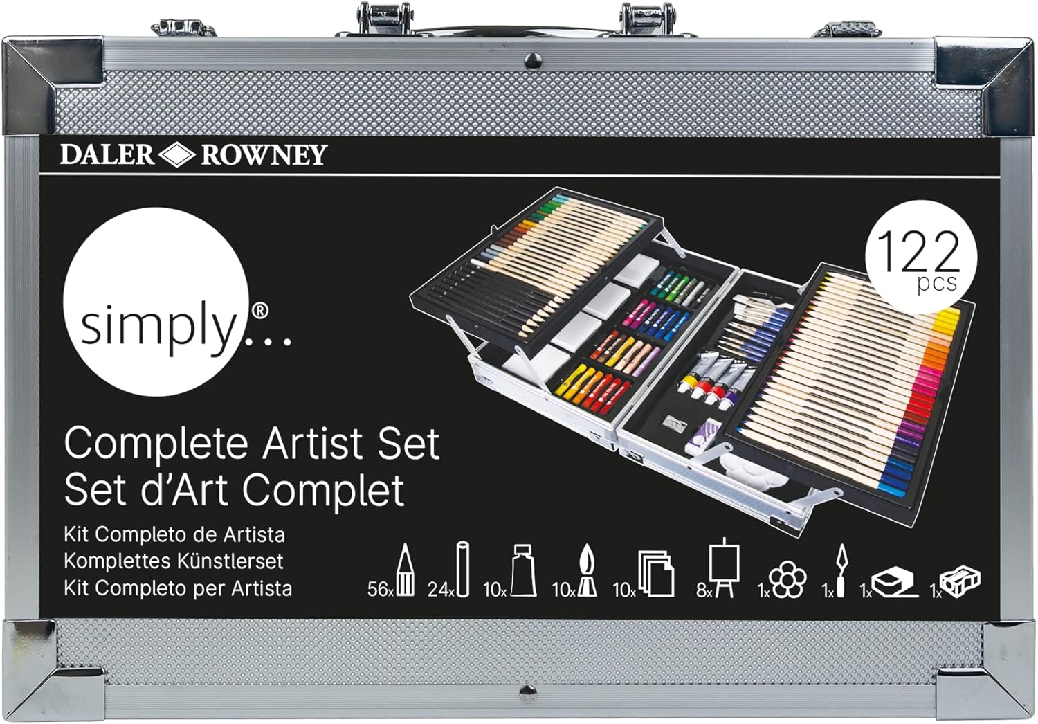Daler Rowney Complete Artist Kit 122 Delig - Afbeelding 2
