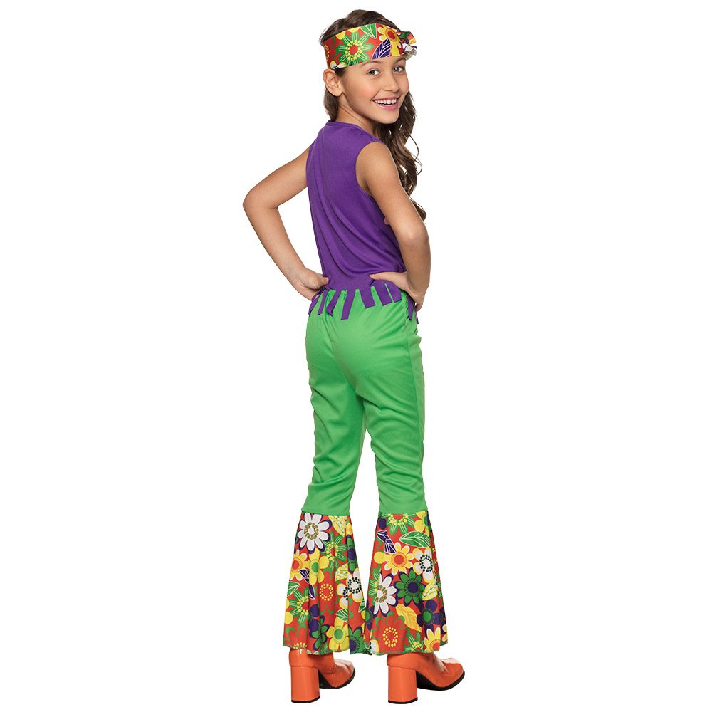 Kinderkostuum Woodstock Hippie meisje (7-9 jaar) - Afbeelding 2