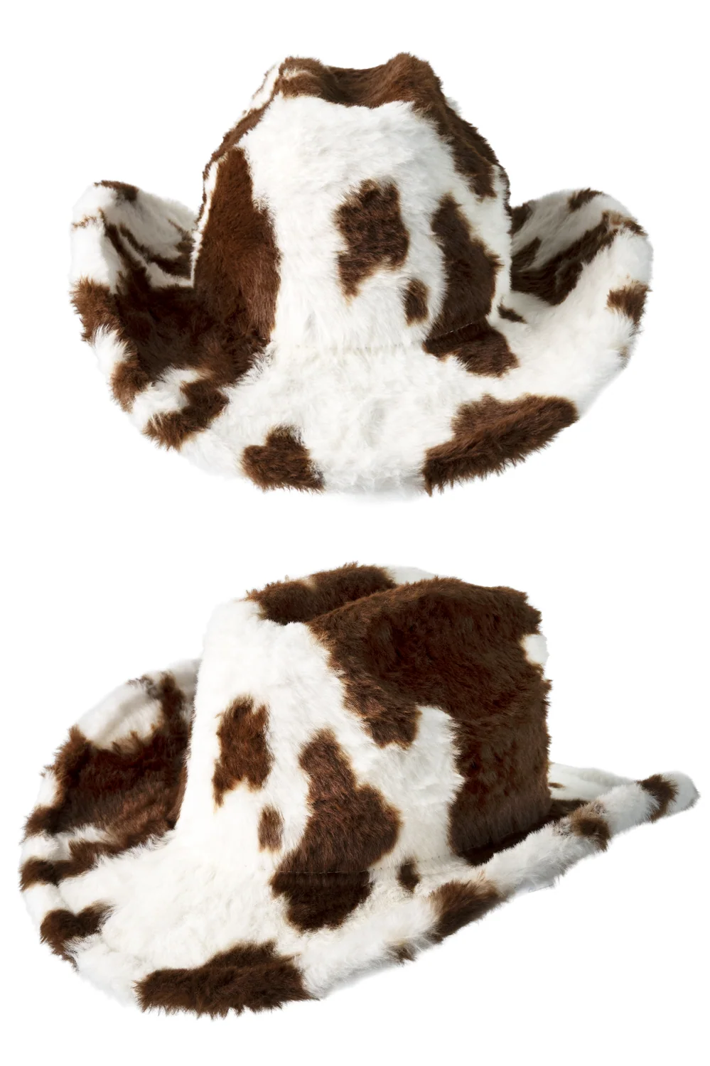 Cowboyhoed kort bont koeienprint mt 59