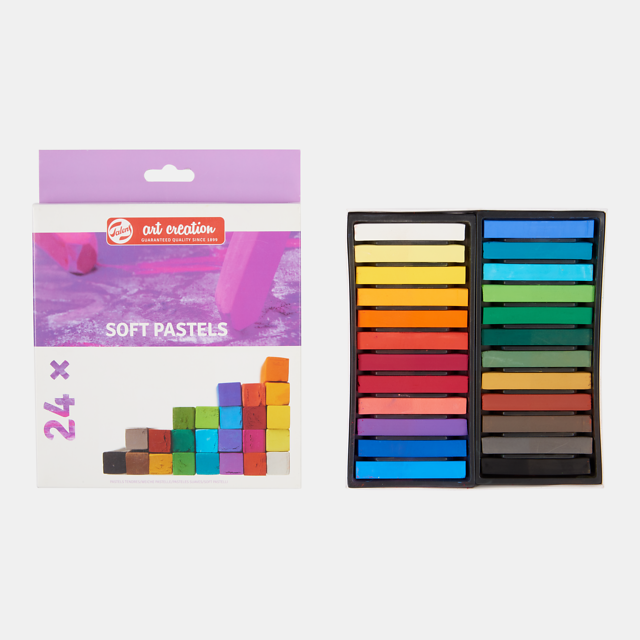 Talens Art Creation Wateroplosbare Oliepastels Set – 24 Kleuren
