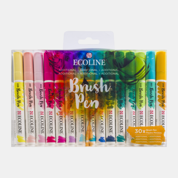 Ecoline Set van 30 Brush Pens - Additioneel