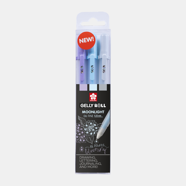 Gelly Roll Moonlight 3st. 06 fine 0.35mm - Calm