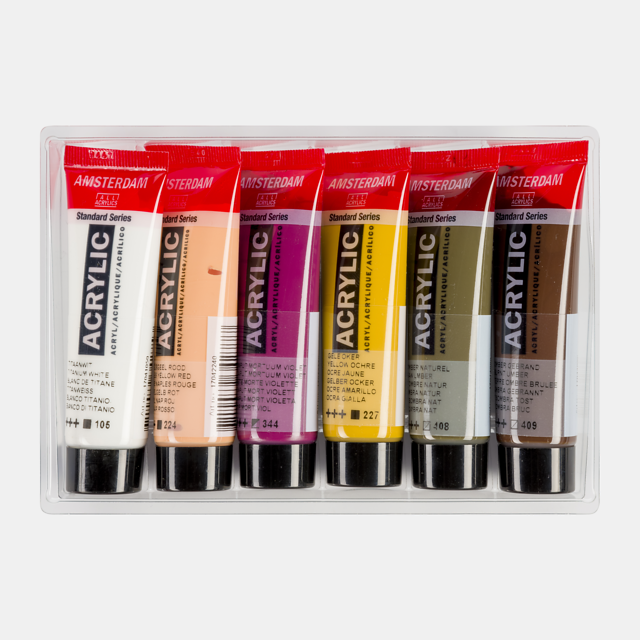 Amsterdam Standard Series Acrylics Portret Set 6 × 20 ml  - Afbeelding 2