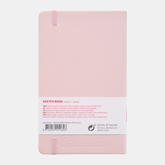 Talens Art Creation Schetsboek Pastel Roze 13 x 21 cm 140 g 80 Vellen - Afbeelding 2