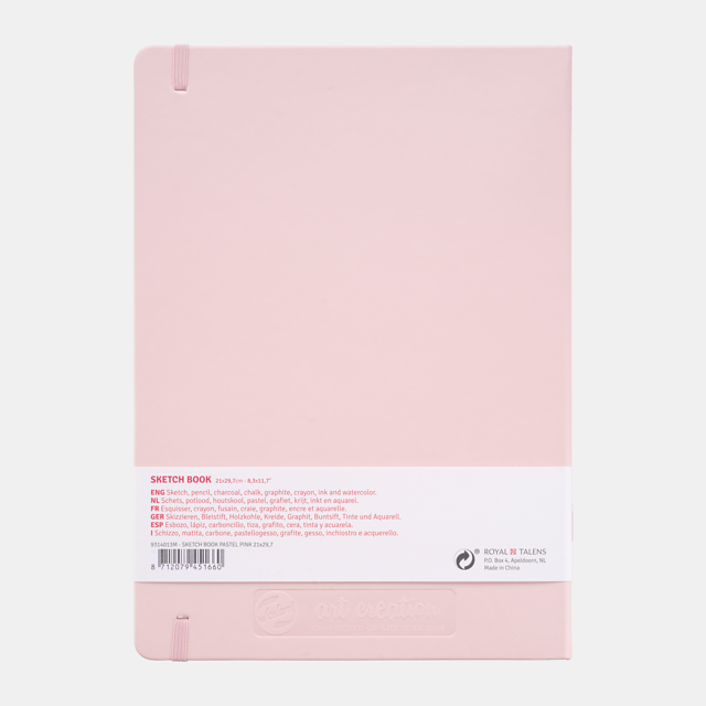 Talens Art Creation Schetsboek Pastel Roze 21 x 29.7 cm 140 g 80 Vellen - Afbeelding 2