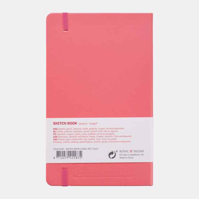 Talens Art Creation Schetsboek Koraalrood 13 x 21 cm 140 g 80 Vellen - Afbeelding 2