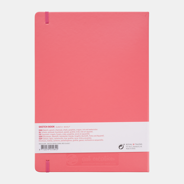 Talens Art Creation Schetsboek Koraalrood 21 x 29.7 cm 140 g 80 Vellen - Afbeelding 2