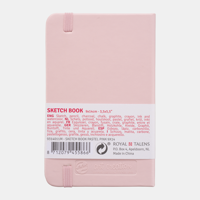 Talens Art Creation Schetsboek Pastel Roze 9 x 14 cm 140 g 80 Vellen - Afbeelding 1