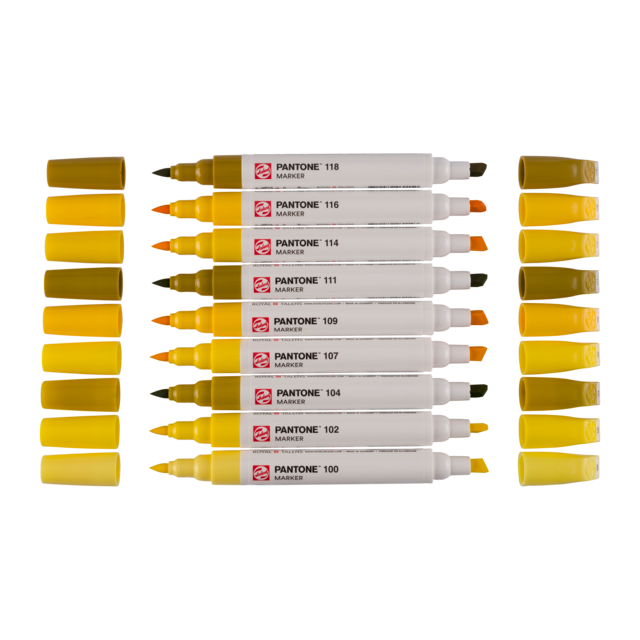 Talens | Pantone marker set x9 Yellow - Afbeelding 2